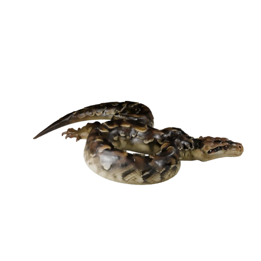 Modelo 3D Jiboia Realista - Asset PBR Rigged para Jogos