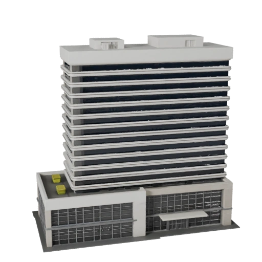 Commercial Office Complex 3D Model - Realistic Archviz Asset