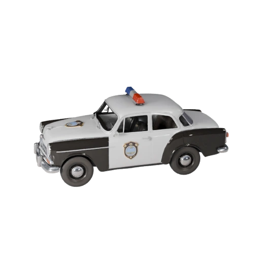 Coche de Policía Vintage 3D Model para Unity - Asset en Tiempo Real