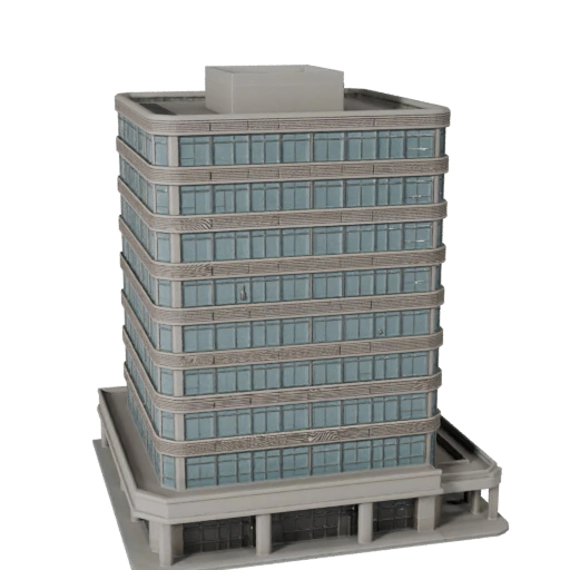 Modèle 3D de bureau de poste imprimable STL - Atout d'échelle imprimable