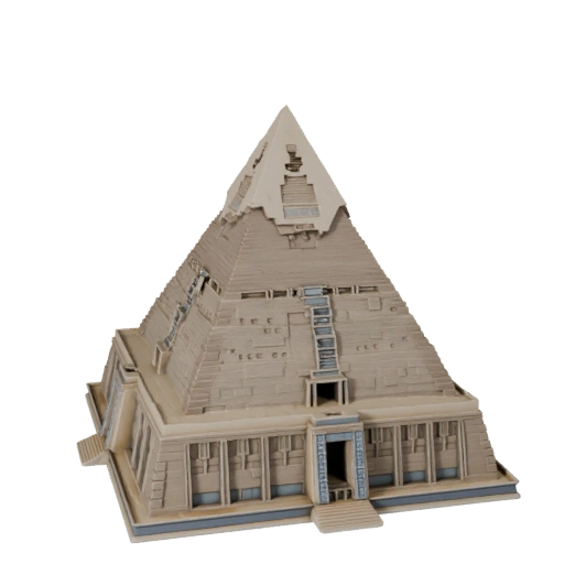 High Poly Pyramid of Giza 3D Model for Archviz for Architecture