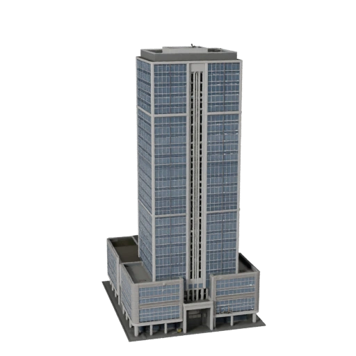 Torre del Distrito Financiero Modelo 3D para Unity - Activo de Juego