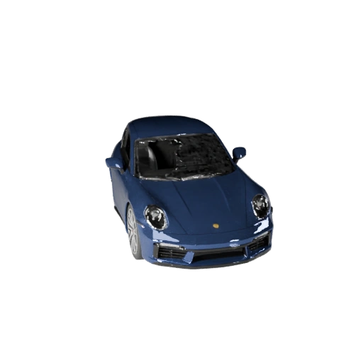 Printable Porsche Inspired Sports Car STL 3D Model for