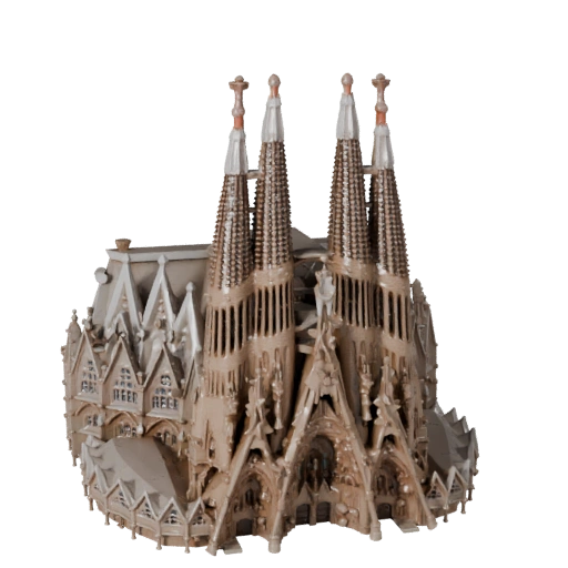 Sagrada Familia 3D Model - Realistic Archviz Asset