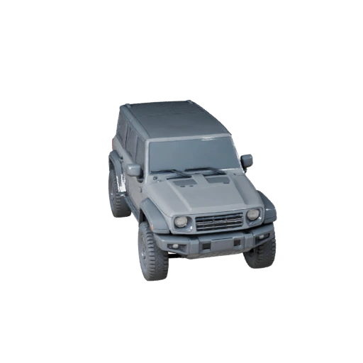 Modelo 3D de SUV Utilitario para Unity - Activo de Juego Poligonal Bajo