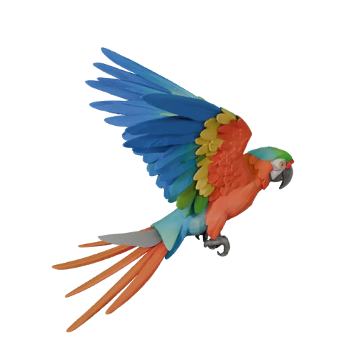 Ara Haute Poly 3D Modèle - Actif STL Détaillé pour Impression