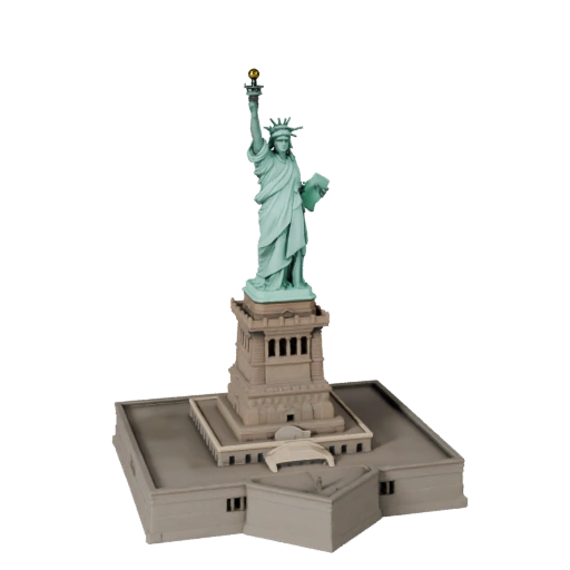 3D модель Статуи Свободы - Реалистичный ассет для Архитектурной Визуализации
