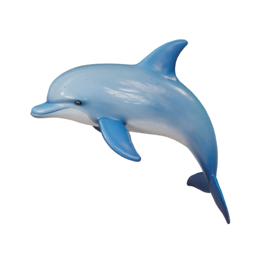 Cartoon Dolphin 3D Model - Stylized Asset for Animation | PBR