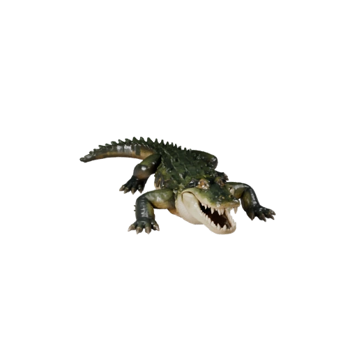 Modèle 3D d'Alligator Low Poly - Asset de Jeu Unity avec FBX | PBR