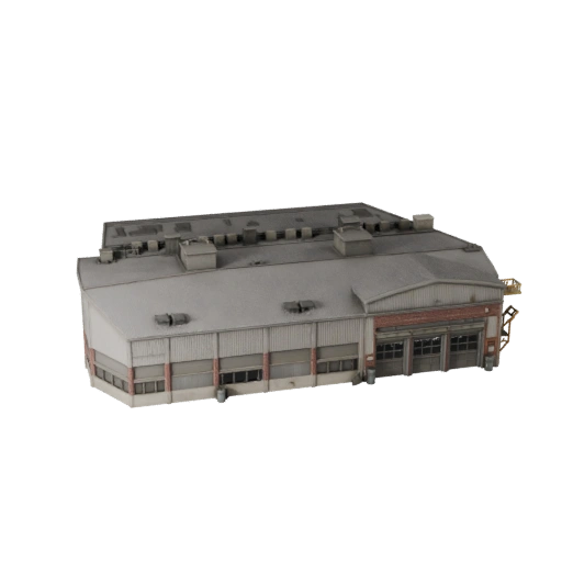 Moinho de Aço de Alta Poligonalidade 3D para Archviz de Arquitetura
