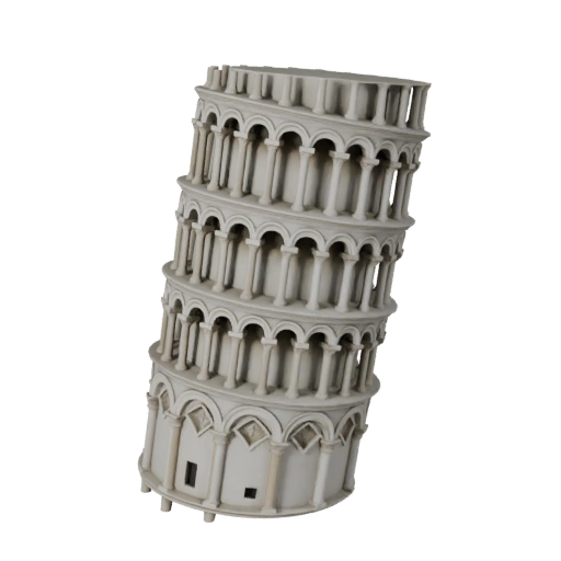 Modelo 3D de la Torre Inclinada de Pisa para Unreal - Activo en Tiempo Real