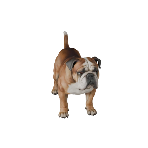 Modelo 3D Perro Bulldog para Unity - Asset Listo para Juego, FBX | PBR