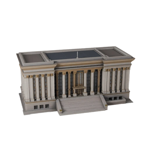 3D модель Ратуши для Unreal - Realtime UE Asset