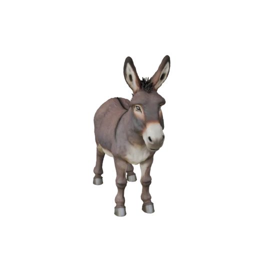 Realistic Donkey 3D Model - Rigged PBR Asset for Games | PBR