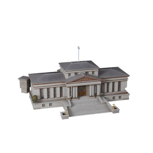 3D модель Ратуши - Реалистичный ассет для архитектурной визуализации