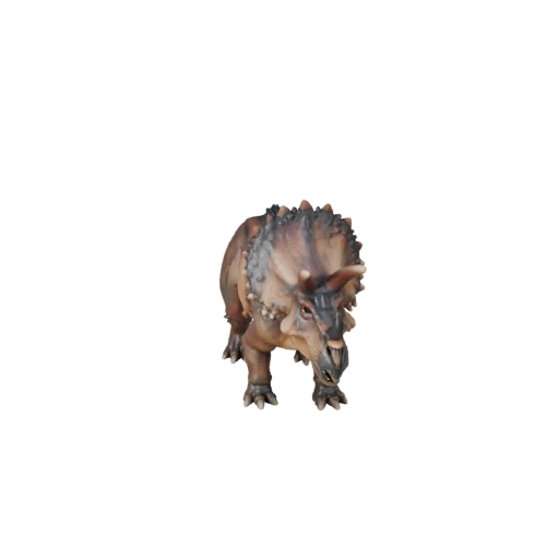 Modelo 3D Realista de Triceratops - Activo PBR Rigged para Juegos