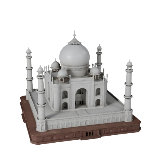 Modèle 3D STL Imprimable du Taj Mahal - Atout d'Échelle pour Maquettes