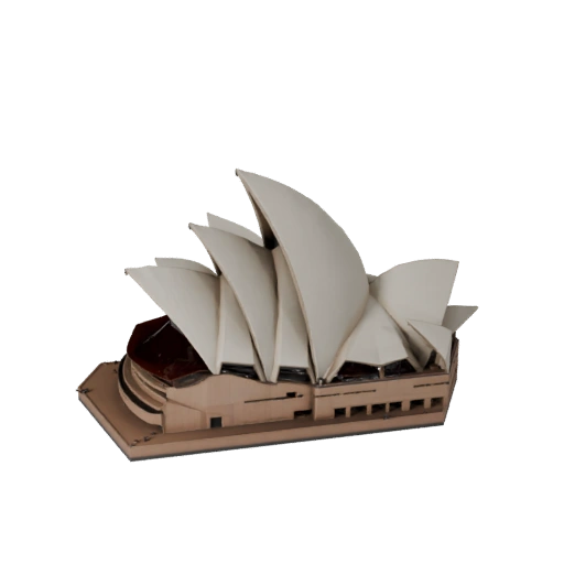 Low Poly Sydney Opera House 3D Model for Games & VR