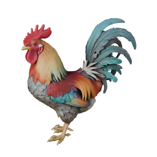 Rooster 3D Model for Unity - Game Ready Asset, FBX | Royalty-Free