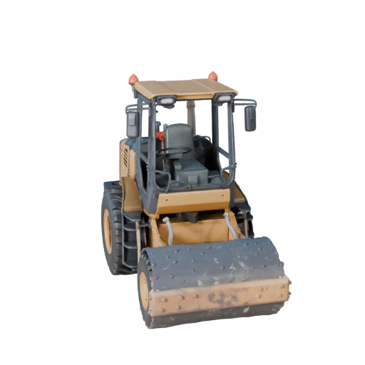 Game Ready Road Roller 3D Model for Realtime Games - PBR