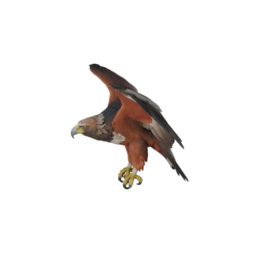 Aigle Harpie Réaliste Modèle 3D - Asset PBR Riggué pour Jeux