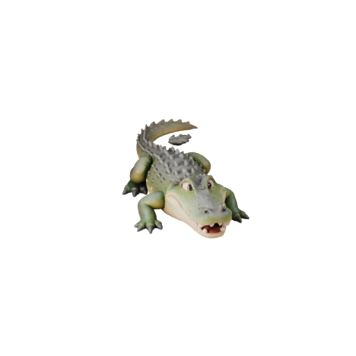 Modèle 3D d'Alligator Dessin Animé - Actif Stylisé pour Animation | PBR