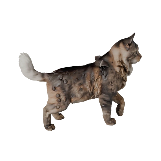 Modelo 3D Realista de Gato Noruego del Bosque - Activo PBR Rigged para Juegos