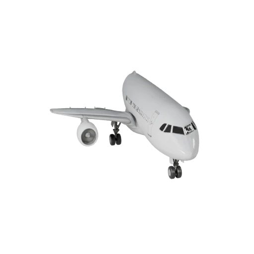 High Poly Commercial Airliner 3D Model for Studio Renders