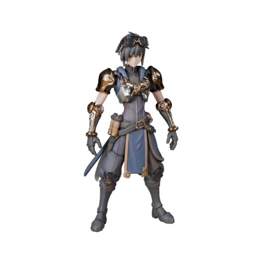 Anime Assault NPC Student Character Model - Rigged