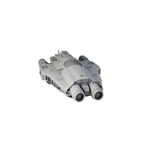 Modèle 3D STL Imprimable de Cargo Spatial Profond pour Actif