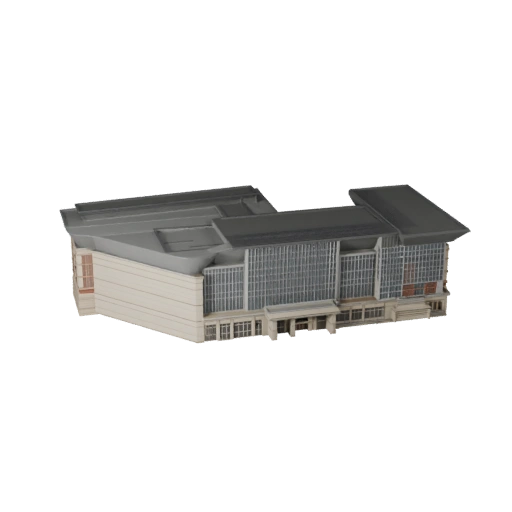 Stylized Convention Center 3D Model - Game Asset for Architecture