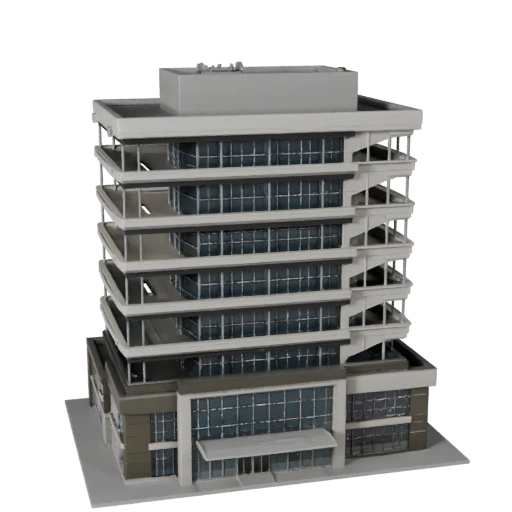 Stylized Research Institute Office 3D Model - Game Asset