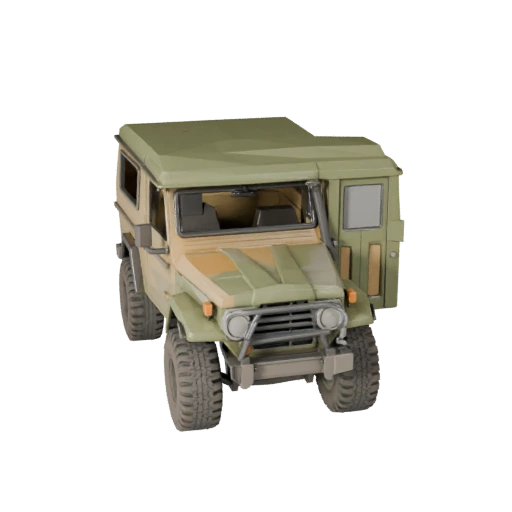 Printable Vintage Off Road Suv STL 3D Model - Display