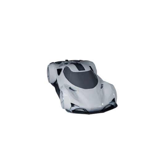 Printable Futuristic Car STL 3D Model for Collectibles &