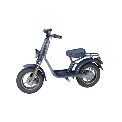 Modèle 3D de Scooter Rétro pour Blender - Asset Prêt pour le Rendu